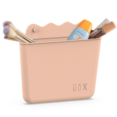 Un buon prezzo. La borsa di trucco del silicone di bellezza delle signore impermeabilizza riutilizzabile con lo zip in linea