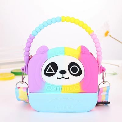 Un buon prezzo. Borsa di matita di silicone di qualità alimentare Il miglior organizzatore di trucco Crossbody Borsa a mano per la spalla in linea