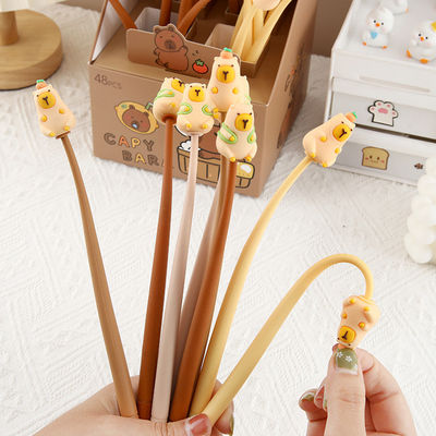 Un buon prezzo. Carino animale cartone animato Shaking Gel penne 0,5 mm, Black Ink Gel penne da scrivere per forniture scolastiche Studenti bambini regali, 6 pacchetti in linea