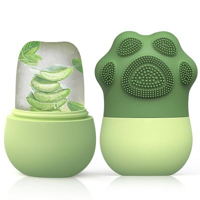 Un buon prezzo. Rullo di ghiaccio in silicone per il viso – Massaggiatore facciale riutilizzabile per terapia del freddo per gonfiore, acne, arrossamenti e rassodamento della pelle | Strumento per la cura della pelle senza BPA per donne, uomini, pelli sensibili e routine di bellezza quotidiana in linea