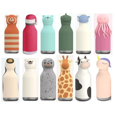 Un buon prezzo. Custom Silicone Lid Stainless Steel Water Bottle for Kids in linea