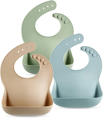 Un buon prezzo. Busbana francese molle impermeabile BPA regolabile dell'insieme del padellame del silicone libera in linea