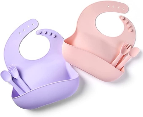 Un buon prezzo. Busbana francese inodora libera dell'insieme del padellame del silicone del PVC con il collettore dell'alimento impermeabile in linea