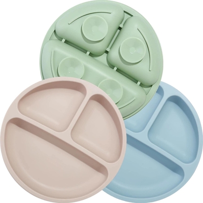 Un buon prezzo. L'aspirazione inoffensiva dell'insieme del padellame del silicone di Multiscene placca il commestibile in linea