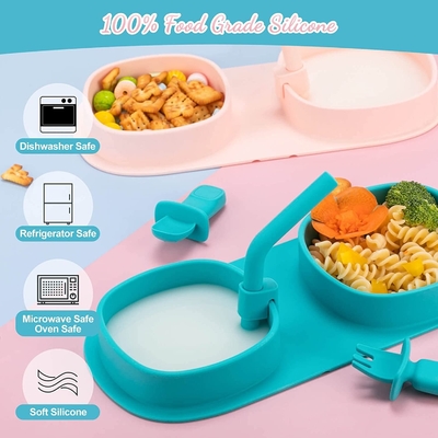 Un buon prezzo. Insieme Microwaveable del padellame del silicone di FDA, piastrine inodore di aspirazione con i coperchi in linea