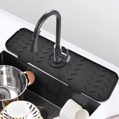 Un buon prezzo. Guardia a perfetta tenuta pratica Silicone Faucet Splash Mat Harmless della cucina in linea