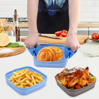Un buon prezzo. Silicone Microwaveable che cuoce Tray Cake Mold Odorless Practical in linea