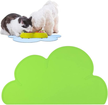 Matto per animali da compagnia in silicone per animali da compagnia per cani e gatti Matto per animali da compagnia per gatti con bordo rialzato Matto antiscivolo impermeabile Matto per animali da compagnia vassoia per animali da compagnia