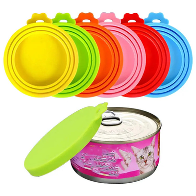 BPA FreeFood Can Cappucci Silicone Pet Food Can Covers For Dog Cat Food, One Can Cap Fit Most Standard Size Dog Cat Food Can