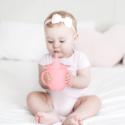 Un buon prezzo. Il silicone che prepara le tazze di Sippy con le maniglie di Straw Lid And Non Slip rovescia l'istruttore Cup Transition Cup della prova in linea
