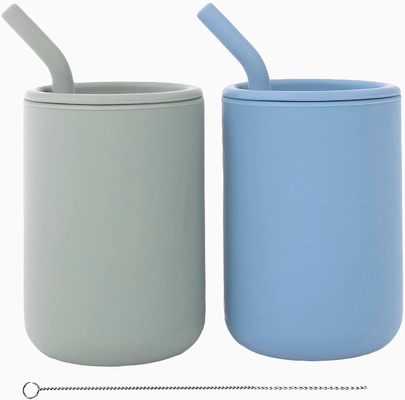 Tazza libera durevole di Sippy del silicone di BPA, tazze a perfetta tenuta di addestramento del silicone