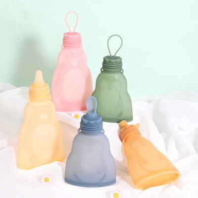 Un buon prezzo. il congelatore riutilizzabile del latte materno del silicone 9oz insacca il bene durevole Spillproof in linea