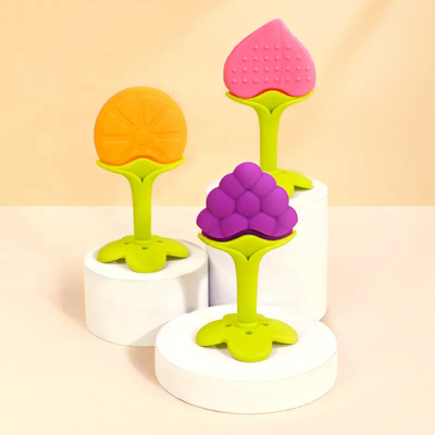 Un buon prezzo. Silicone inodoro riutilizzabile Teether, giocattolo sensoriale multiuso del bambino mettere i denti in linea