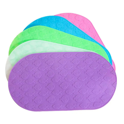 Doccia durevole multicolore Mat With Suction Cup Portable del silicone