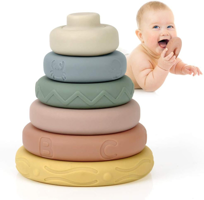 Un buon prezzo. Giocattoli sensoriali educativi durevoli multicolori, giocattoli multifunzionali di masticazione del bambino in linea