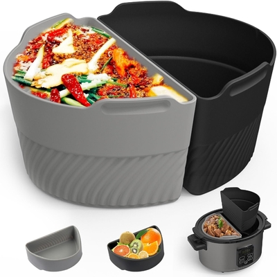 Un buon prezzo. 6 Quart Ovale Silicone Slow Cooker Liners Riutilizzabile Divider Insert For Crockpot in linea