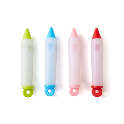 Un buon prezzo. 4 confezioni Penna decorativa in silicone Seringa decorativa cilindro per crema di pasticceria al cioccolato in linea
