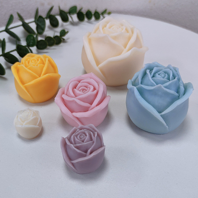 Un buon prezzo. Stampi di candele a fiori di rosa, stampi in silicone a fiori di rosa 3D per fai da te Sapone di colata in resina epossidica Ice Cube e decorazione artigianale in linea