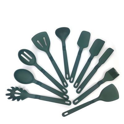 10 Pcs Silicone utensili da cucina Set utensili da cucina include spatola cucchiaio Turner Whisk Tong, lavanderia