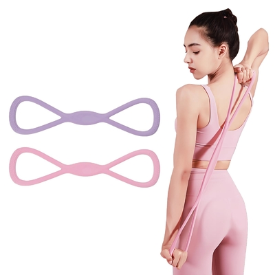 Un buon prezzo. Silicone figura 8 palestra esercizio di gomma corda attrezzatura per l' esercizio di fisioterapia yoga in linea