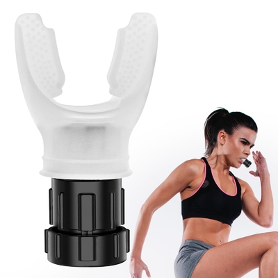 Un buon prezzo. Strumento di allenamento respiratorio in silicone compatto regolabile con resistenza in linea