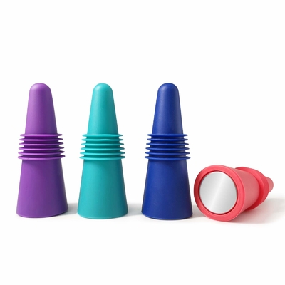 Un buon prezzo. Tappi per bottiglie di vino riutilizzabili Tappi per bottiglie di bevande in silicone con tappo di presa per mantenere fresco in linea