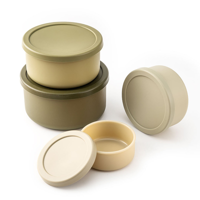 Bambini Contenitori per alimenti in silicone BPA-Free Leakproof Tag Bento Lunch Box