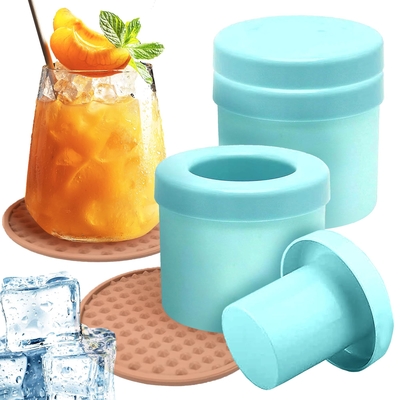 Un buon prezzo. Tela di ghiaccio in silicone cilindrica, muffa di ghiaccio in cubo di ghiaccio, decompressione di ghiaccio, reticolazione di ghiaccio in linea
