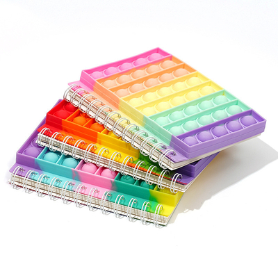 Giocattoli sensoriali a punta di dita Push Pop Bubble Fidget Notebook con bilancia e 140g di peso