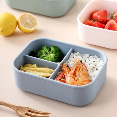 Un buon prezzo. Bento box in silicone per bambini, bambini piccoli e adulti - Microonde, lavastoviglie, congelatore e forno sicuro - Pranzo, snack in linea