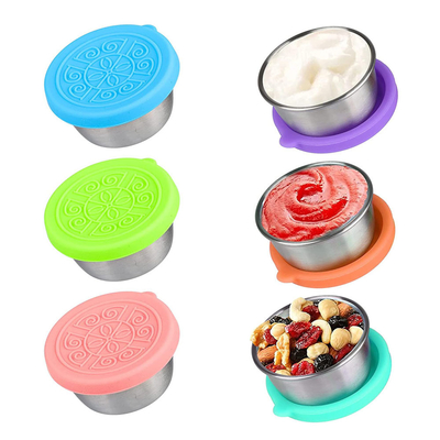 Un buon prezzo. Contenitori per condimenti, condimenti per insalate, immersioni, snack, tazze di salsa in acciaio inossidabile, mini-cibo in linea