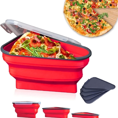 Un buon prezzo. La pizza perfetta, contenitore riutilizzabile per la pizza, vassoi per servire, contenitore regolabile gratuito per le fette di pizza in linea