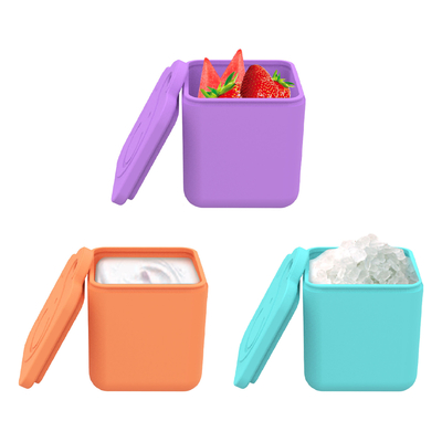 Un buon prezzo. Contenitori di immersioni per bambini Stampe, scatole di pranzo impermeabili, sigillo e coperchi, porta pasti in silicone, confezione per insalate senza BPA in linea