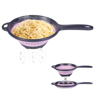 Un buon prezzo. Portatile di verdure del filtro della colapasta pieghevole riutilizzabile del silicone in linea