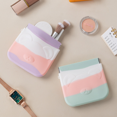 Un buon prezzo. Mini borsa cosmetica in silicone lavabile senza odore multifunzione in linea