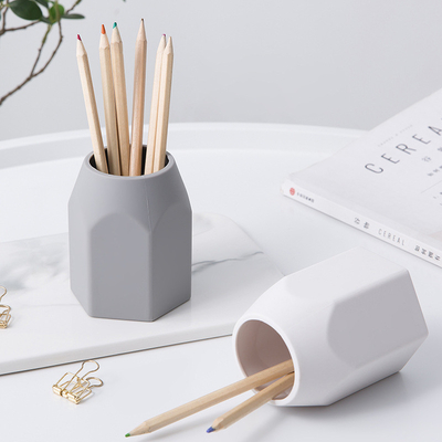 Porta matita in silicone impermeabile per scrivania semplice moderno minimalista organizzatore trucco scarpa utensili da ufficio per bambini a casa