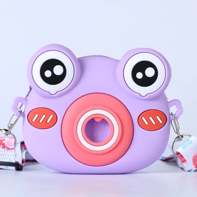 Un buon prezzo. Cute rana silicone matita scatola di forniture scolastiche matita cassa per bambini borsa trucco borsa spalla per il regalo di compleanno di Natale in linea