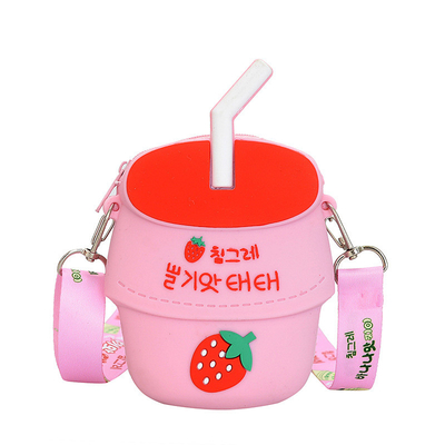 Un buon prezzo. Kwaii Cassa di matita di silicone BPA organizzatore di articoli di scrittura gratuito Borsa di trucco Crossbody Borsa da spalla Borsa per bambini regalo di Natale in linea