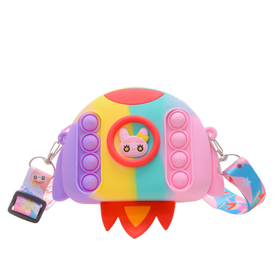 Un buon prezzo. Rocket Cartoon Pop Borsa Portafoglio Cassa matita Crossbody Borsa Portafoglio Borsa Portafoglio Borsa trucco Borsa di stoccaggio Contenitore Bambini regalo di Natale in linea