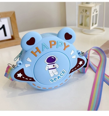 Borsa per astronauti, borsa a maglia, borsa per bambini.