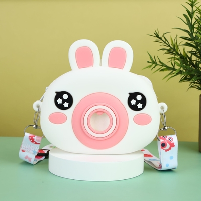 Un buon prezzo. Telecamera Coniglio Silicone Mini Moneta Borsa Borsa Spalla Cartone animato Bambini Borsa per Bambini Borsa per Bambini in linea