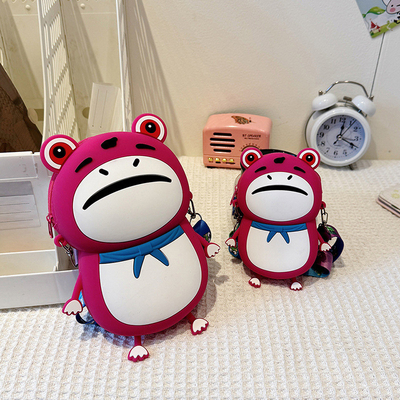 Un buon prezzo. Frosco customisato Cassa matita di silicone Crossbody Borsa spalla Bambini Borsa da mano Pop Borsa Borsa scuola rifornimenti Regali di compleanno in linea