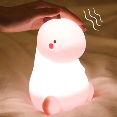 Un buon prezzo. 16 Cambiamento di colore Silicone Dinosauro Luce notturna Animale Silicone Lampada notturna USB Controllo tocco ricaricabile Oltre alla lampada in linea