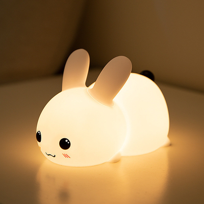 Rabbit Silicone Night Light For Kids 16 Color Changing Kids Night Light USB Bambino Nursery Cucine Lampada a contatto luci notturne