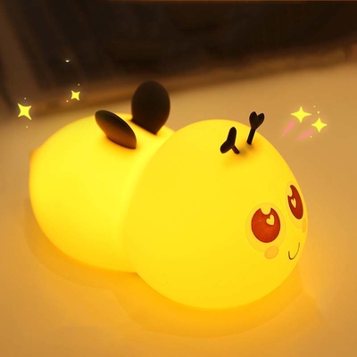 Un buon prezzo. Bee Silicone LED Nightlight Bambino Bambino Lampada da sonno Con Timer Per Bambino Bambini Bambine Ragazzi Bambini Bambini Natale Bambini Regalo in linea