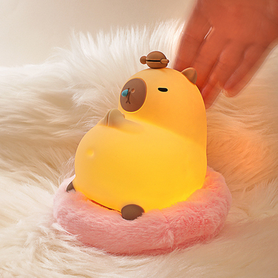Un buon prezzo. Capybara luce notturna per bambini 16 cambia colore bambini luce notturna per bambini camera portabile batteria bambino alimentazione luce notturna in linea