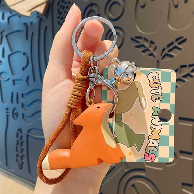 Cute Kawaii Anime Portachiavi Portachiavi in silicone morbido Accessoiri per donne Ragazze Zaino