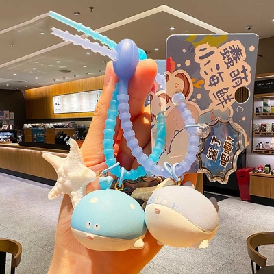 Borsa da mano Incantesimi Pesce di mare Cartoon Portachiavi Kawaii Animali Portachiavi Per Ragazze E Donne