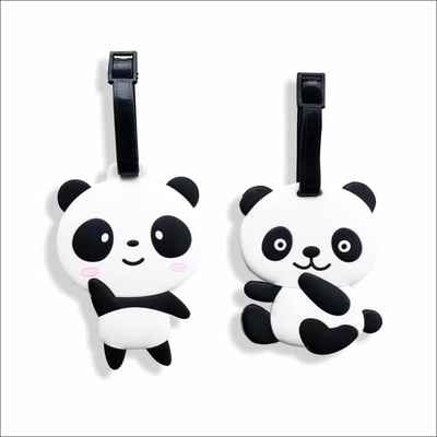 2-Pack Cute silicone bagaglio tag con nome carta d'identità per le valigie non tossico personalizzabile benvenuto