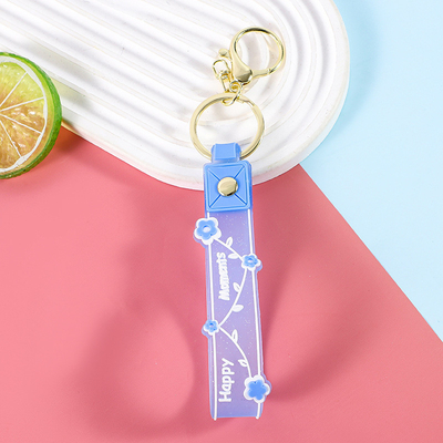 Soft And Bpa Free Silicone Portachiavi Pendenti Portachiavi per polso Bracciale Regali per ragazze